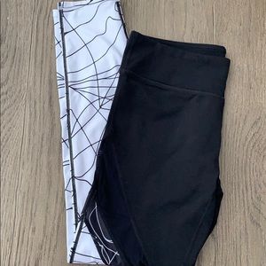 Fabletics black and white leggings